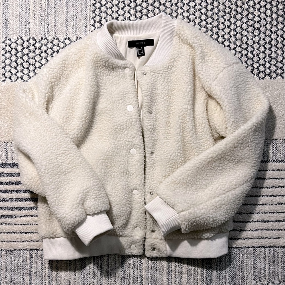Forever 21 Sherpa Bomber Jacket